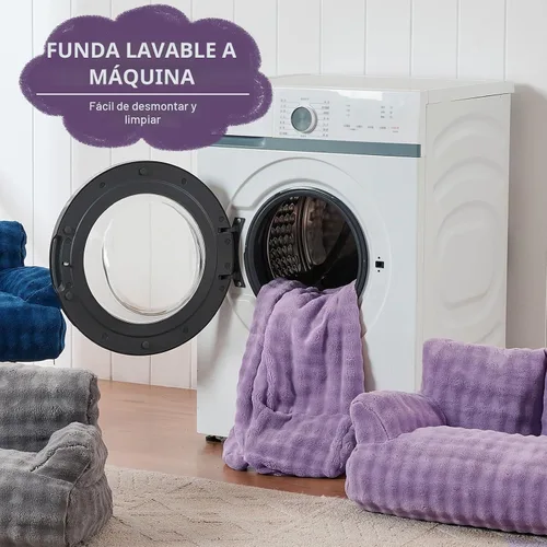 Vista 6 de Sofá cama para gatos, bonito sofá para mascotas para gatos de Púrpura (Dusty Purple)
