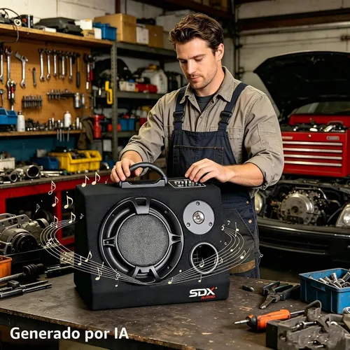 Vista 5 de Altavoz Bluetooth del gabinete del taller, reproductor de música digital