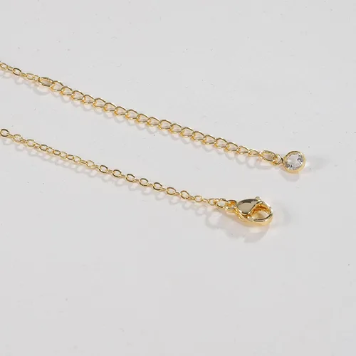 Vista 5 de Dainty Necklace for Women, 14K Gold Plated Elephant Bee Cat Dog Bear Necklace Cute Necklaces Simple Gold Necklace