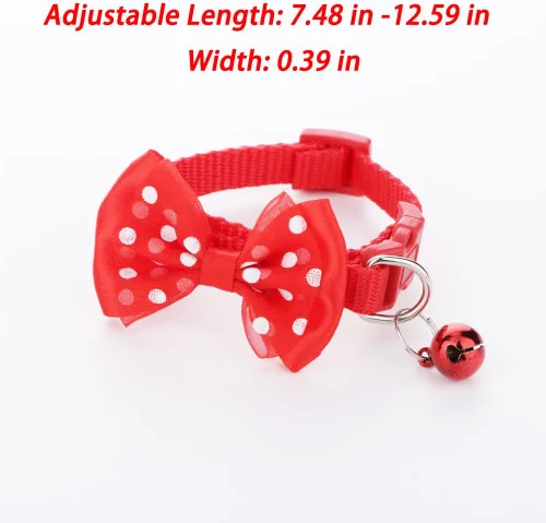 Vista 4 de 3 collares ajustables de conejo con campana, lindo collar de conejillo de indias, lindo collar para ejercicio de animales pequeños y accesorios