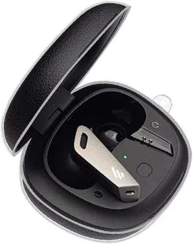 Vista 2 de DAYJOY - Juego de 2 fundas protectoras transparentes de TPU suave compatibles con auriculares inalámbricos Edifier NB2/NB2 Pro, funda protectora
