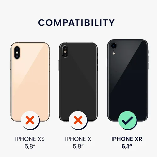 Vista 2 de kwmobile Funda compatible con Apple iPhone XR - Funda de silicona TPU con acabado suave - Mango