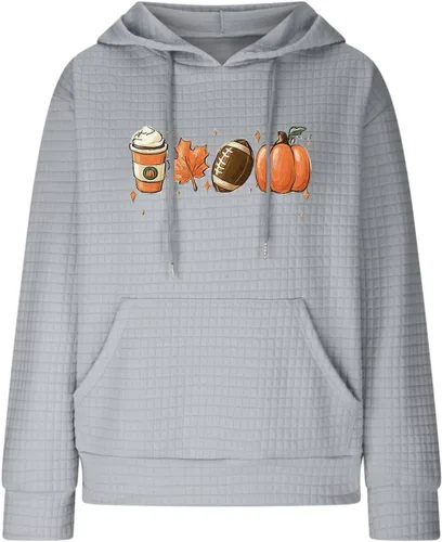 Vista 173 de SHAOBGE Sudaderas con capucha de gran tamaño para mujer, sudaderas con capucha para entrenamiento, suéteres casuales y cómodos trajes de moda