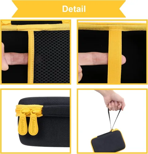Vista 2 de Estuche de viaje rígido de Aenllosi compatible con inflador de neumáticos portátil Fanttik X8, organizador de compresor de aire para tubo de aire