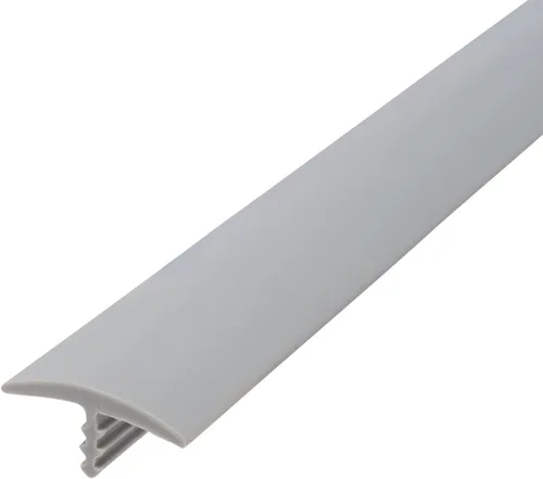 Vista 24 de Outwater T-moldeo plástico de la camiseta flexible de la púa del centro del polietileno de la almendra de 1 pulgada que moldea la bobina de 25 pies