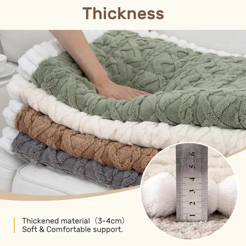 Vista 5 de Funda de sofá para perros, fundas de sofá lavables antideslizantes para sofá de 2 cojines, protector de sofá mullido y tapete de cama para mascotas