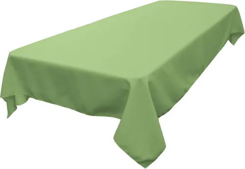 Vista 146 de LA Linen Mantel rectangular lavable de popelín de poliéster, resistente a las manchas y a las arrugas, cubierta de mesa 60x84, mantel de tela