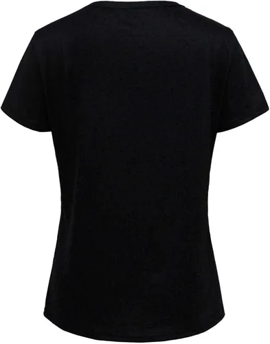 Vista 3 de Camiseta de los años 80 con estampado de labios de color casual para mujer, camisetas de verano de manga corta con gráfico divertido Negro