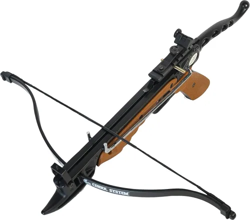 Vista 4 de SAS Prophecy 80 LBS Aluminum Self-Cocking Pistol Crossbow + 3 Arrows Black Ballesta de madera solamente