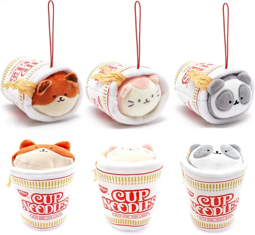 Vista 23 de Anirollz Juguete de peluche – Manta oficial de Nissin Cup Fideos Roll Outfitz Doll Suave, esponjoso, cálido, lindo, cómodo, seguro, almohada