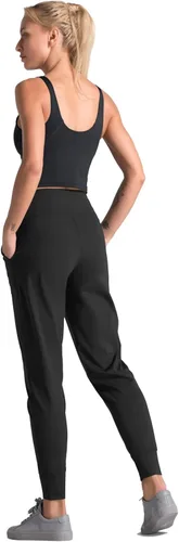 Vista 5 de Dragon Fit - Pantalones deportivos para mujer, con bolsillos y tiro alto, para yoga, ejercicios, pantalones cónicos, pantalones de descanso