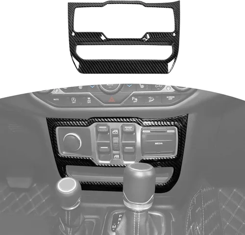 Vista 12 de RT-TCZ Cubierta de panel de interruptor de ventana para Jeep JL JLU Gladiator JT 2018-2024 Baby Blue Accesorios interiores