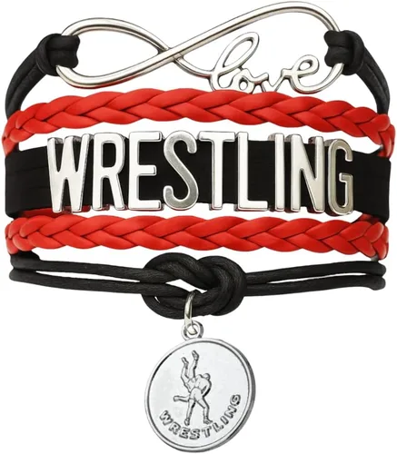 Vista 8 de Pulsera de encanto de lucha libre Sportybella - Joyería de lucha libre - Regalos personalizados deportivos para luchadores, equipos, mamás
