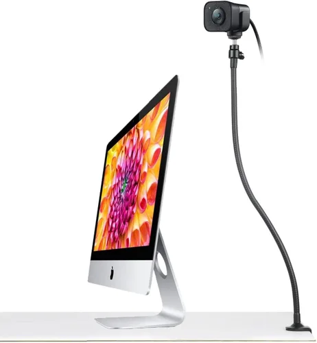 Vista 2 de Soporte de montaje de abrazadera de brazo de mandíbula flexible de 25 pulgadas compatible con Logitech Webcam C920s C925e C922 C930 C615 Brio