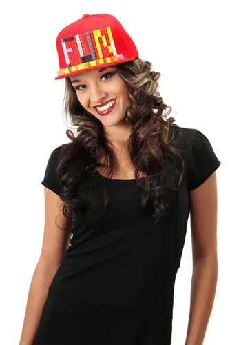 Vista 2 de Gorra Snapback Roja Bricky Blocks Multicolor