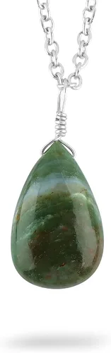 Vista 14 de Collar con colgante de piedras preciosas naturales, cristales curativos, delicadas piedras de lágrima, joyería bohemia hecha a mano, piedra