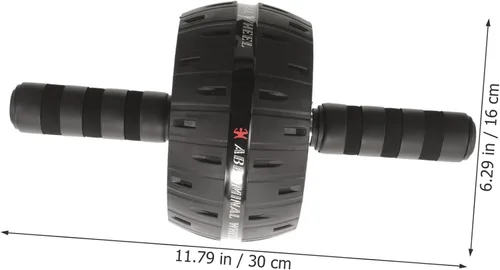 Vista 2 de NOLITOY Fitness Ab Roller Wheel with Knee Pad Core Trainer for Home Gym Exercise Equipment Smooth Forward Backward Movement for Abdominal Workout