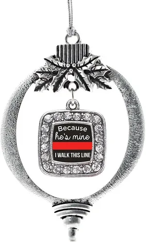 Vista 177 de Inspired Silver - Bon Voyage Cruise Ship Charm Ornamento – Adornos navideños cuadrados de plata con joyas de circonita cúbica