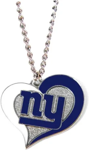 Vista 4 de Collar con colgante de corazón en espiral de la NFL - Joyería de regalo para mamá, esposa, hermana, hija, mejor amiga - Regalo ideal