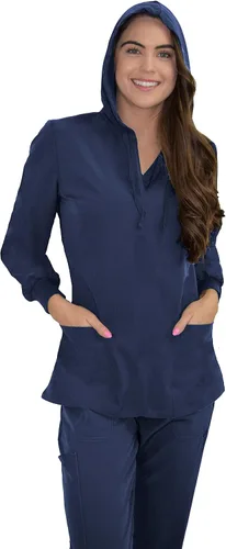 Vista 2 de GT Performance Chaqueta de uniforme médico con capucha para mujer