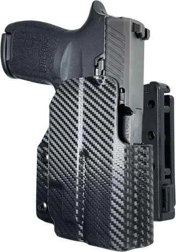 Vista 7 de Funda negra Scorpion Gear Pro IDPA para Sig P320 Compact con TLR-7A