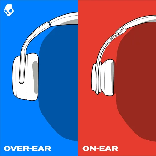 Vista 7 de Skullcandy Riff - Auriculares supraaurales con cable, convenientes para viajar con conector AUX de 3.5mm, micrófono incorporado, diseño plegable