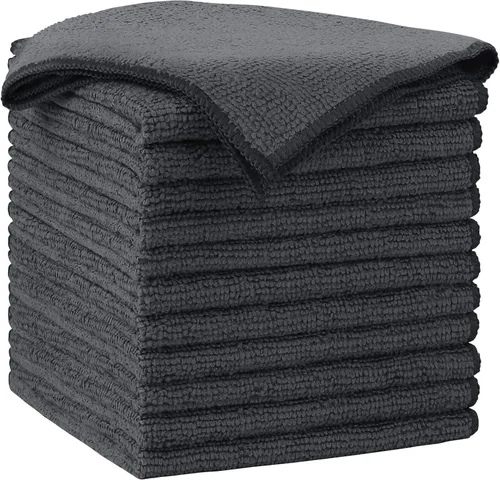 Vista 13 de AIDEA Paquete de 8 paños de limpieza de microfibra, toallas de microfibra suave para automóviles, trapos de limpieza absorbentes, sin pelusas, sin