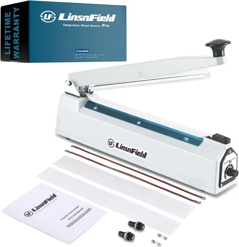 Vista 15 de Sellador Pro, Sellador de calor por impulso patentado de 8 pulgadas, Máquina de sellado de bolsas de polietileno de 2 mm de ancho de sellado, 2 kits