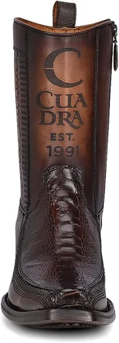Vista 3 de Cuadra Botas vaqueras para hombre en piel auténtica de avestruz 1J2KPT