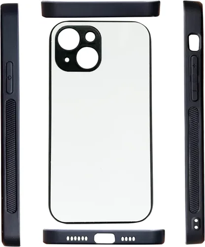 Vista 3 de JUSTRY 5 fundas blancas de sublimación para teléfono, fundas de goma TPU suave a granel compatibles con Apple iPhone 13, 6.1 pulgadas (2021), fácil