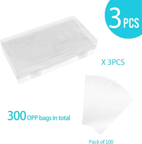 Vista 7 de 300 fundas de papel transparente para billetes, fundas individuales para coleccionistas, fundas protectoras de papel para billetes con estuche