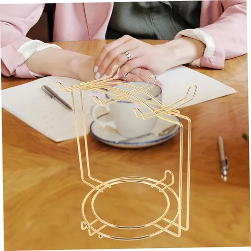 Vista 9 de Housoutil Para tazas tazas con platos, soportes colgantes para restaurante, ganchos para exhibición, escurridor de almacenamiento, estante
