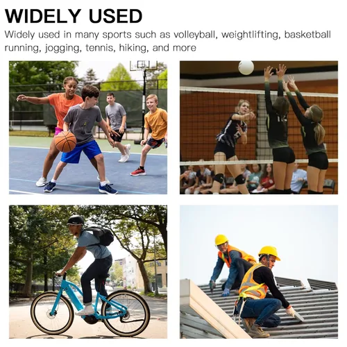Vista 7 de Rodilleras para mujeres y hombres, rodilleras de baloncesto, voleibol, rodilleras para mujeres y hombres, rodilleras de lucha libre