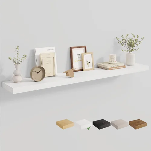 Vista 38 de Dreamland Estantes flotantes negros de 20 pulgadas, estantes de pared de 20 pulgadas para baño, dormitorio, cocina, estante de libros montado