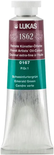 Vista 45 de Lukas 1862 Pintura al Óleo para Artistas Profesionales - Colores Tierra Amarillentos, 37 mL - Juego de 4 - Destacada Resistencia a la Luz, Sin