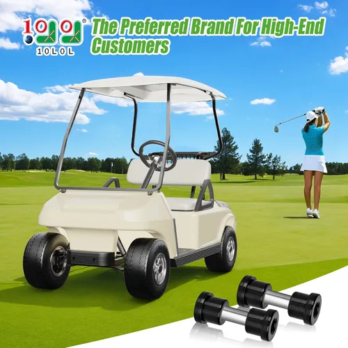 Vista 2 de 10L0L Kit de bujes de resorte para carrito de golf, manguito de buje de grilletes traseros para EZGO TXT/Medalist (1994 en adelante) y Club Car DS