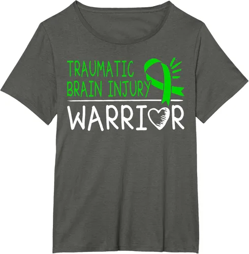 Vista 52 de Camiseta de lesión intracraneal - Camiseta de conciencia TBI, Negro, S