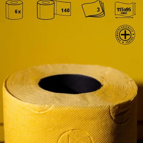 Vista 3 de Renova - Papel higiénico de colores perfumado, 5122635, Amarillo, 1