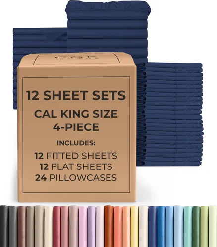 Vista 184 de Pack of 2, Twin Size 3 Piece Sheet Set - Breathable & Cooling - White