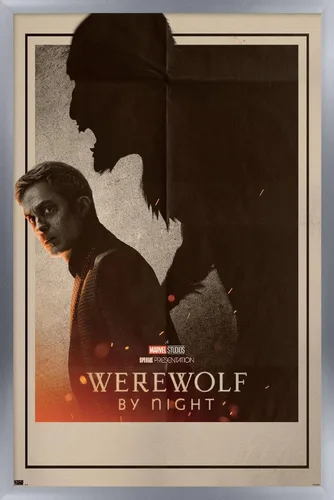 Vista 11 de Trends International Marvel Werewolf By Night - Póster de pared de una hoja, 22.4 pulgadas de largo x 14.7 pulgadas, versión enmarcada de madera