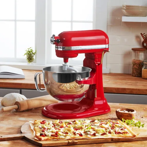 Vista 4 de Tazón de acero inoxidable de 6 cuartos de galón para batidoras KitchenAid de soporte elevador de tazón solamente: compatible con los modelos KD2661