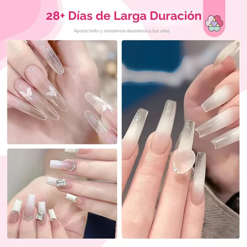 Vista 5 de SAVILAND Juego líquido de polvo de inmersión: 0.7 fl oz Ultimate Nail Dip System Essentials Liquid Base de inmersión de gran capacidad, activador