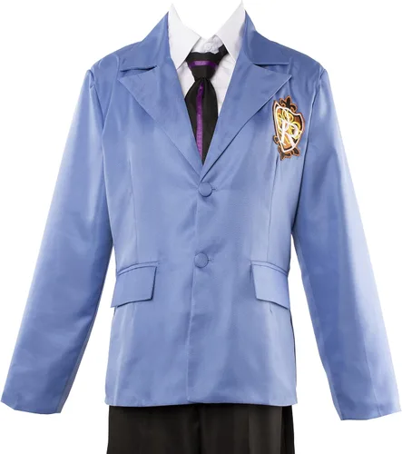 Vista 4 de FiluuCos Ouran High School Host Club Cosplay Disfraz de uniforme escolar