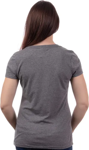 Vista 4 de Camisetas divertidas para mujer, con frase sarcástica y con cuello en V