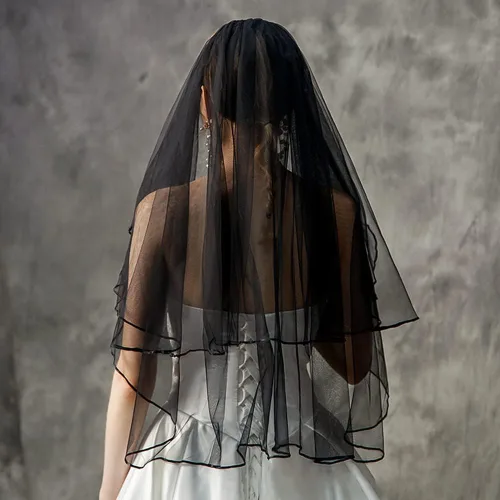 Vista 3 de Velo de novia para mujer, velo corto de boda, despedida de soltera con peine para boda, despedida de soltera