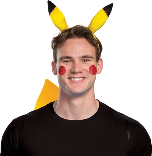 Vista 3 de Disguise Kit de diadema y cola de Pokémon Pikachu, Amarillo