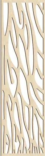 Vista 5 de 9 3/8"W x 24 3/8"H x 1/4"T Bristol Decorativos Paneles de Pared de Madera Calado, Cereza