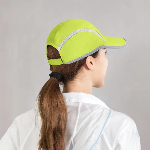 Vista 76 de connectyle plegable malla deportes cap con transpirable con rayas reflectantes Sun Runner Cap