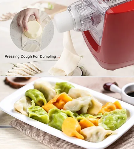 Vista 3 de Máquina eléctrica para hacer pasta, máquina automática para hacer fideos con 13 formas de pasta, máquina de pasta puede hacer fideos largos