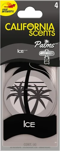 Vista 8 de California Scents Ambientador para coche Palms Ice Paper (6 x 4 unidades)